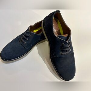 Florsheim Navy Blue Leather Boy Shoes (Size 7)